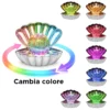 Lampada conchiglia LED con perla e cromoterapia