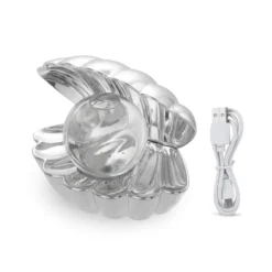 Lampada conchiglia LED con perla e cromoterapia