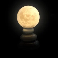 Lampada da tavola Luna ceramica con filo