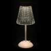 Lampada da tavolo LED touch bianca – 30 cm Diamond