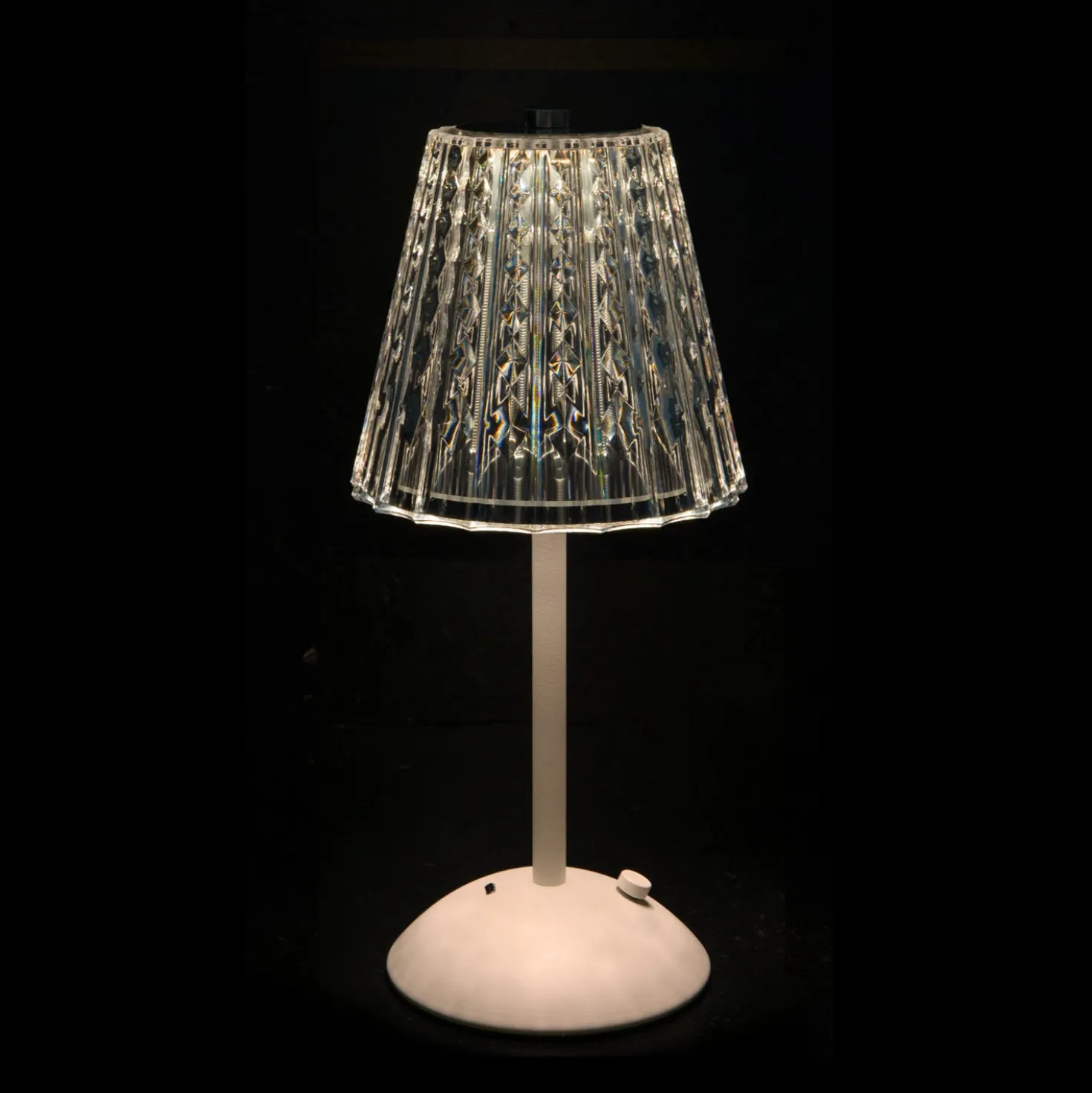 Lampada da tavolo LED touch bianca – 30 cm Diamond