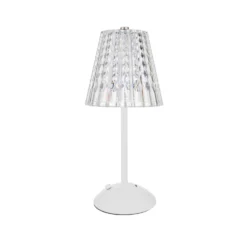 Lampada da tavolo LED touch bianca – 30 cm Diamond