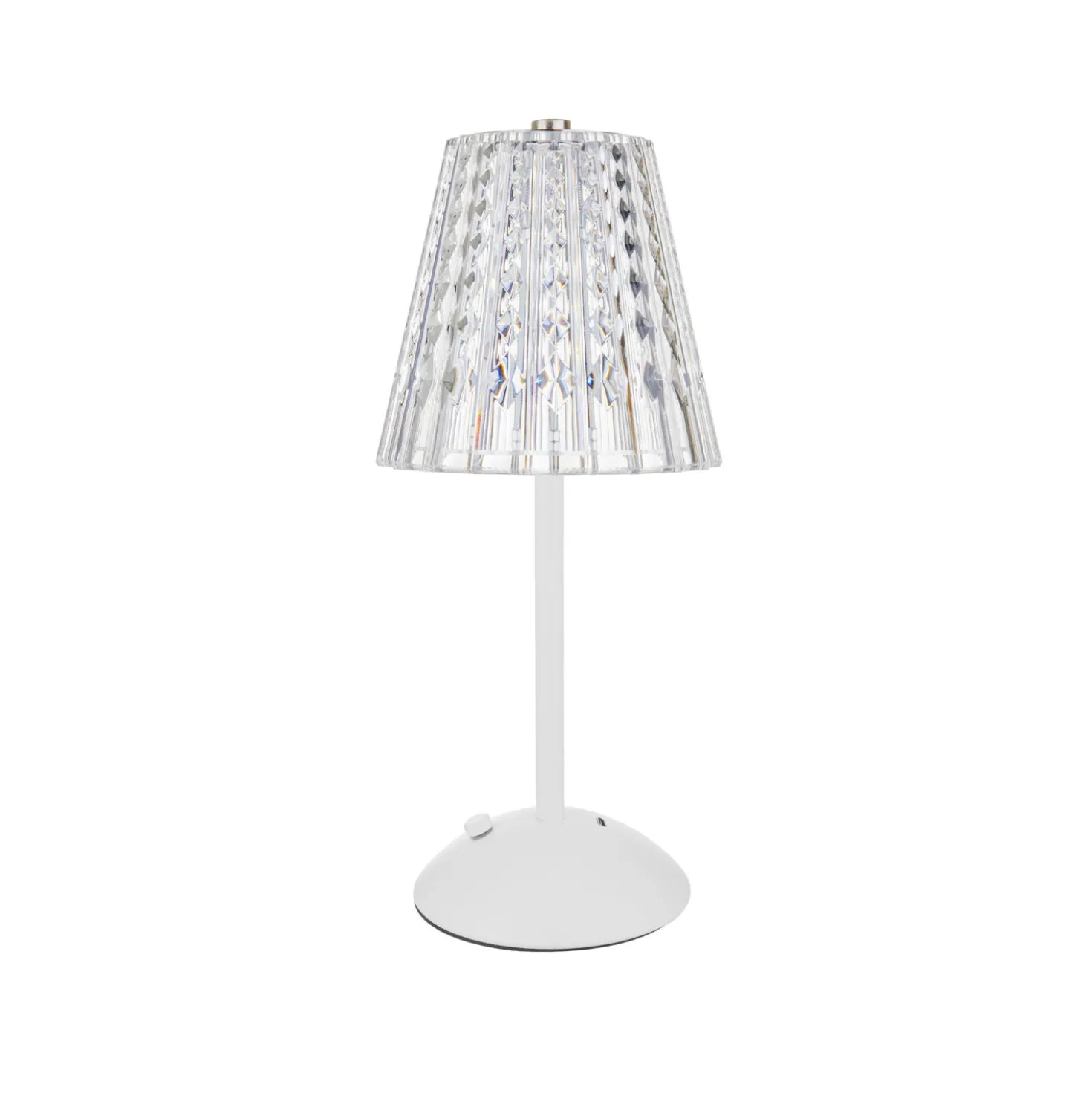Lampada da tavolo LED touch bianca – 30 cm Diamond
