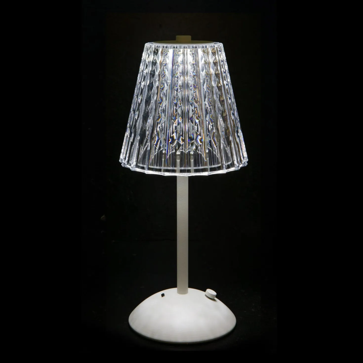 Lampada da tavolo LED touch bianca – 30 cm Diamond