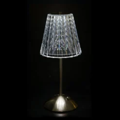 Lampada da tavolo LED touch cromata – 30 cm Diamond