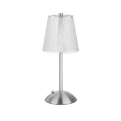 Lampada da tavolo LED touch cromata 30 cm Modern