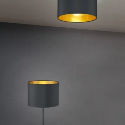 Lampada da tavolo nero e oro Hostel Trio