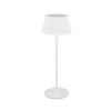 Lampada da tavolo ricaricabile Suarez bianca Trio