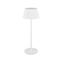 Lampada da tavolo ricaricabile Suarez bianca Trio