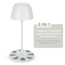 Lampada da tavolo touch con gioco alcolico 28 cm