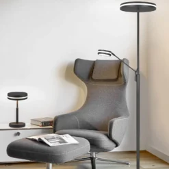 Lampada da terra 180 cm antracite Franklin Trio
