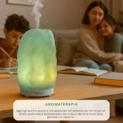 Lampada di sale diffusore elettrico verde
