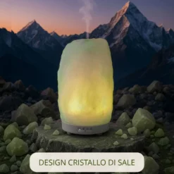 Lampada di sale diffusore elettrico verde