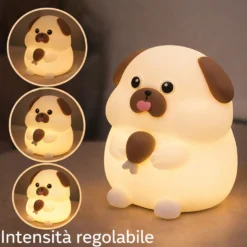 Lampada led cane silicone per bambini