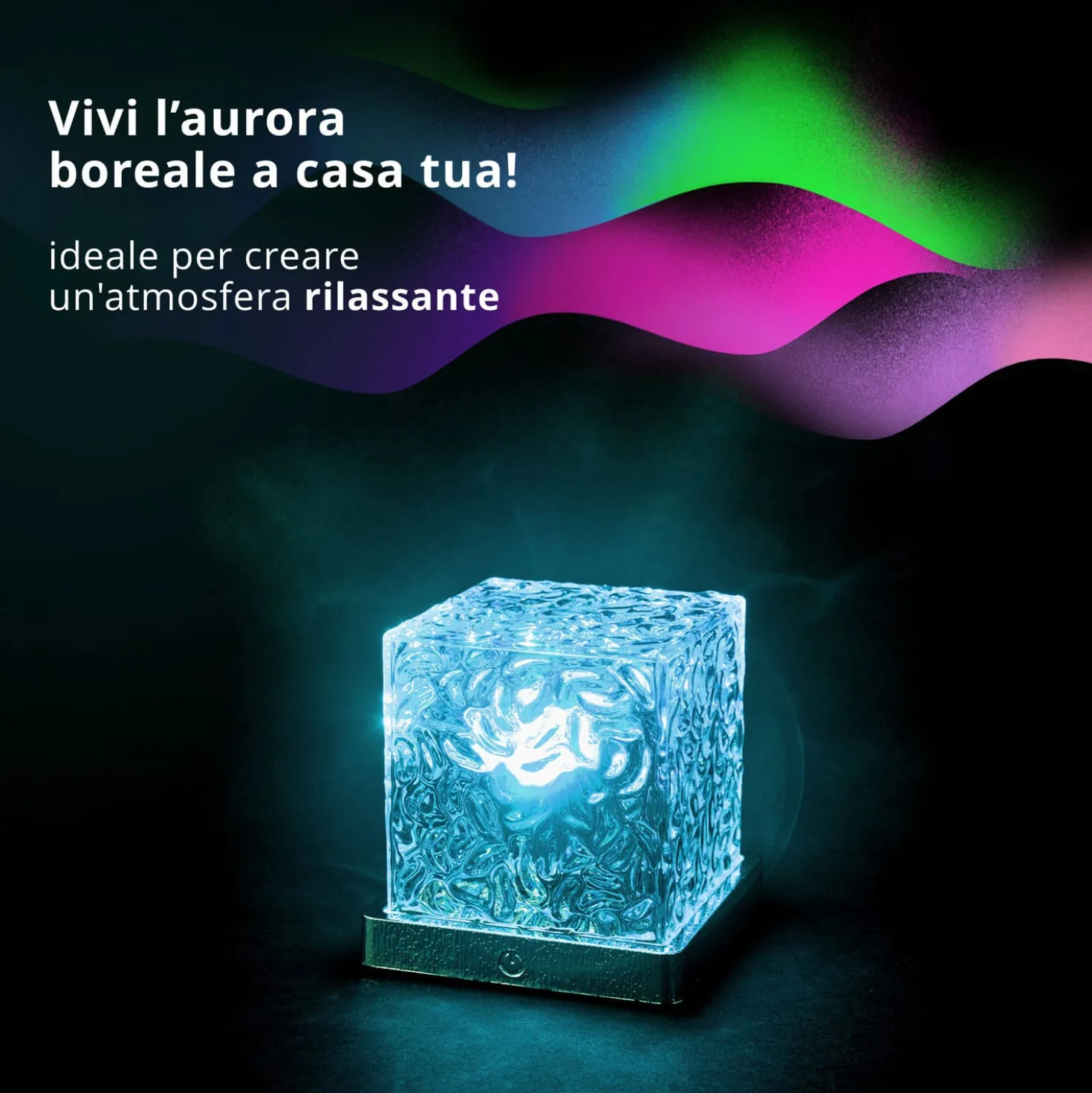 Lampada led 16 colori Aurora Boreale