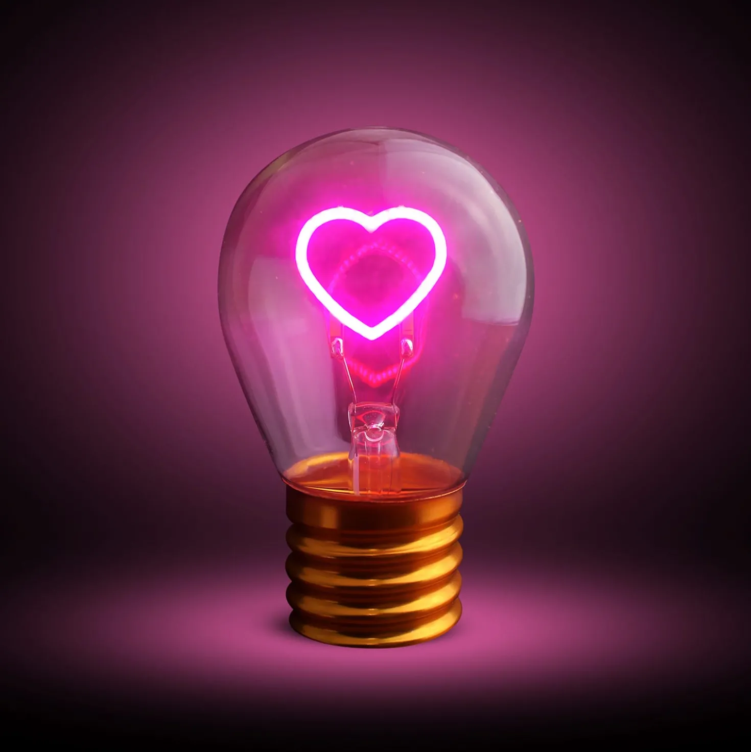 Lampada LED cuore ricaricabile