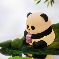 Lampada led panda silicone per bambini