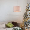 Lampadario con base in legno Elmau Trio