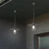 Lampadario da esterni antracite Brenta Trio