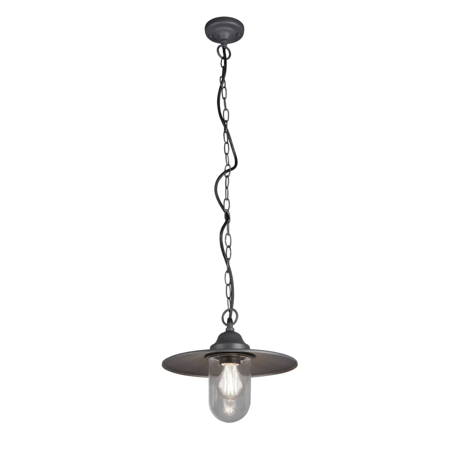 Lampadario da esterni antracite Brenta Trio