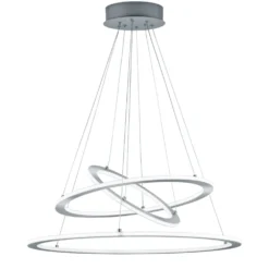 Lampadario LED metallo opaco Durban Trio