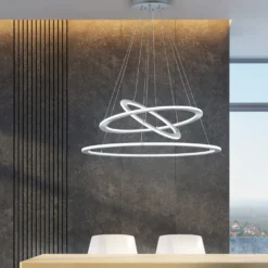 Lampadario LED metallo opaco Durban Trio