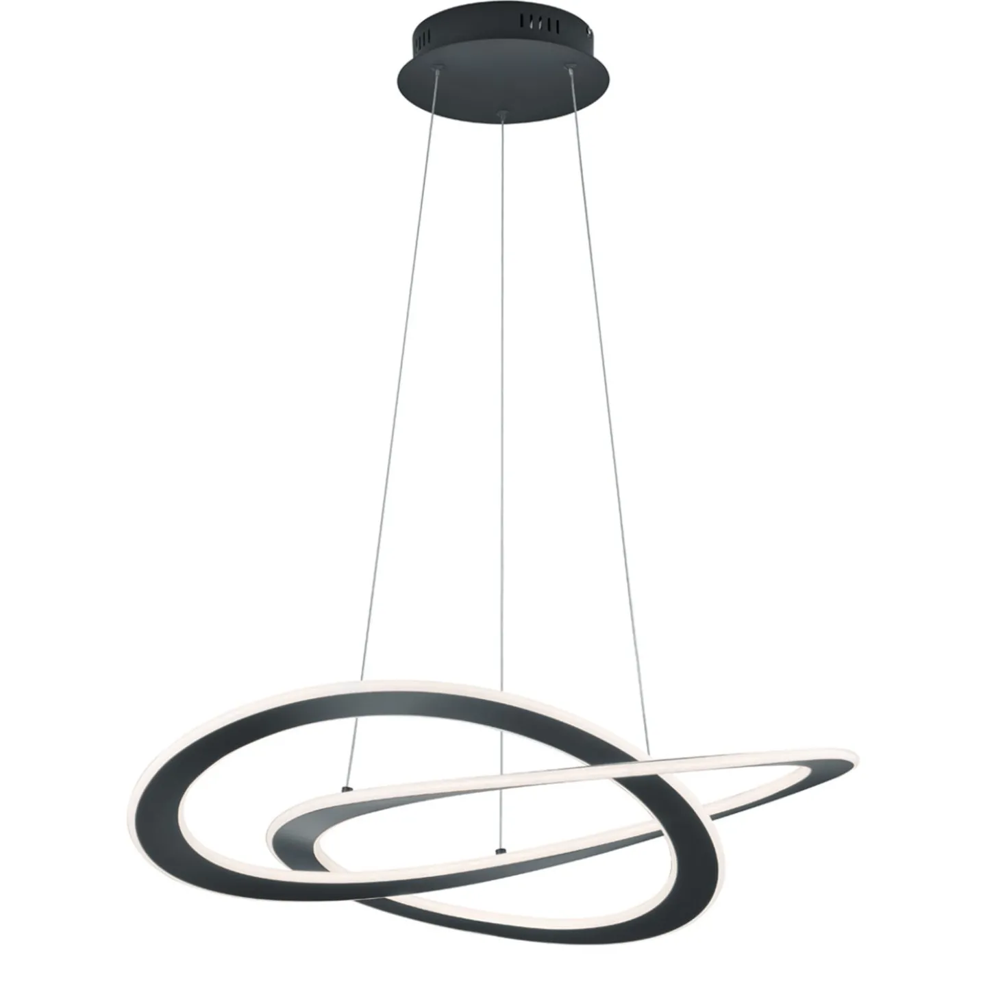 Lampadario LED Oakland antracite Trio