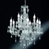 Lampadario Luster 9 luci trasparente Trio