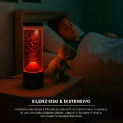 Lampada vulcano acquario cilindro