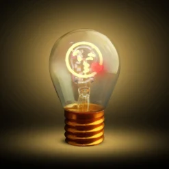 Lampadina bacio LED decorativa e ricaricabile