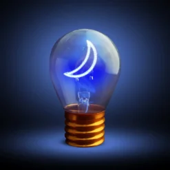 Lampadina decorativa led Luna ricaricabile