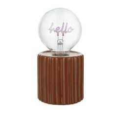 Lampadina decorativa natalizia Hello led ricaricabile