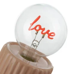 Lampadina decorativa natalizia Love led ricaricabile