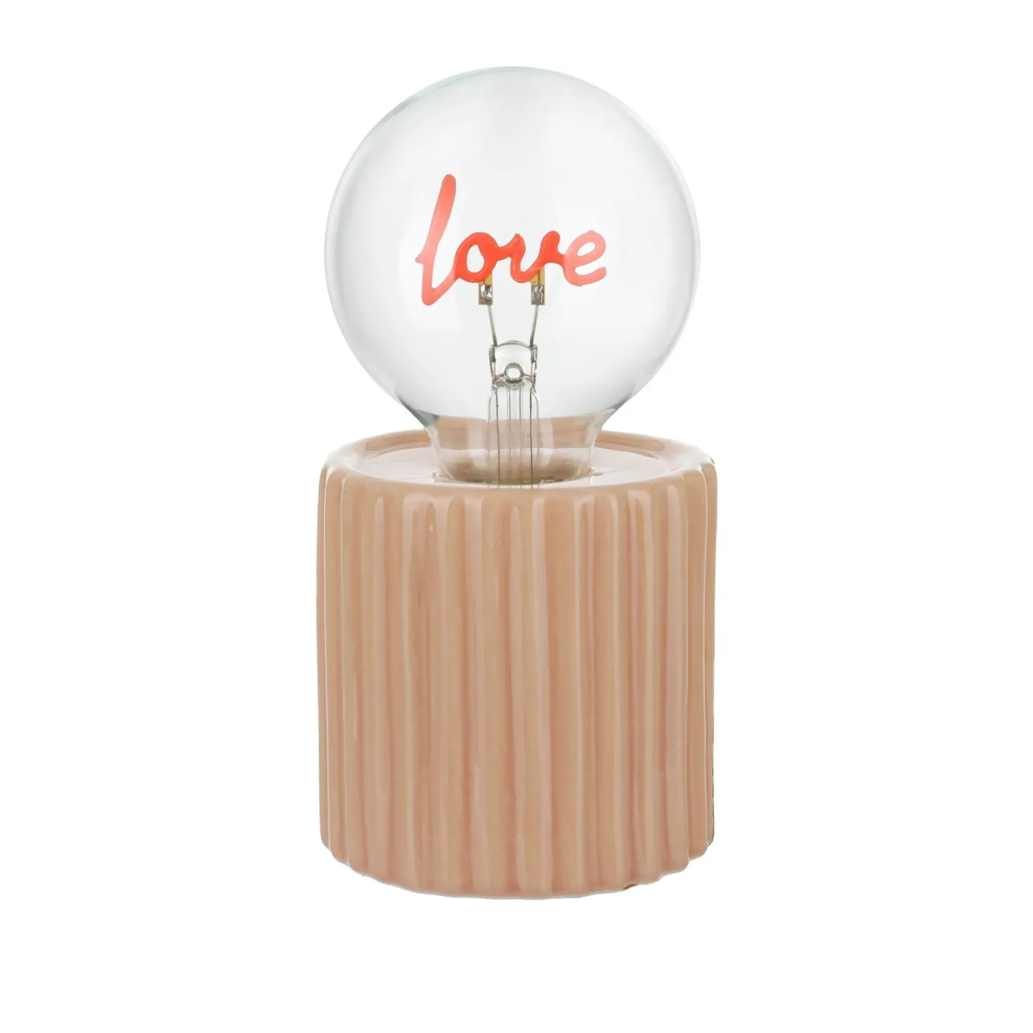 Lampadina decorativa natalizia Love led ricaricabile