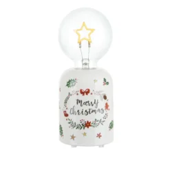 Lampadina decorativa natalizia Stella led ricaricabile