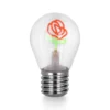 Lampadina decorativa Rosa LED ricaricabile