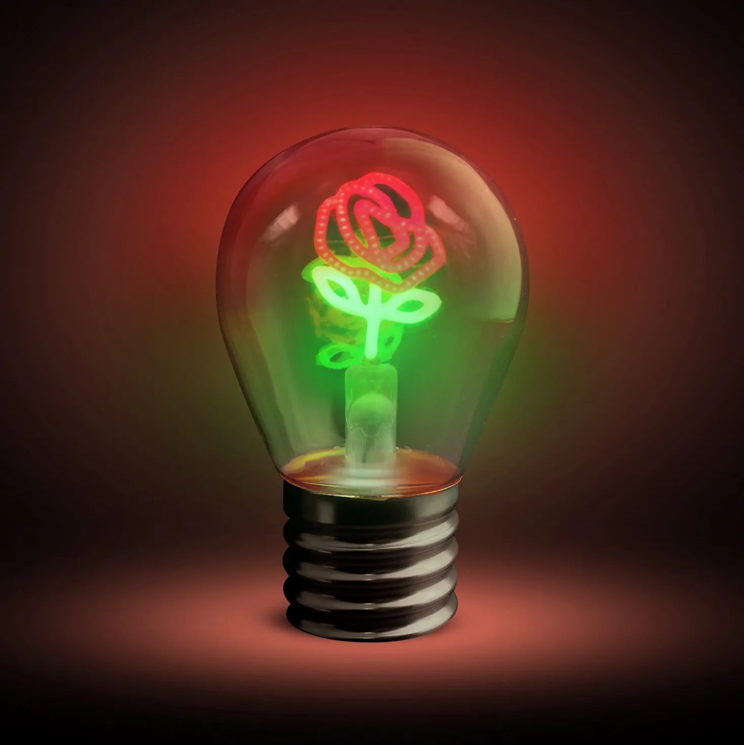 Lampadina decorativa Rosa LED ricaricabile