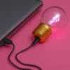 Lampadina fenicottero LED decorativa e ricaricabile