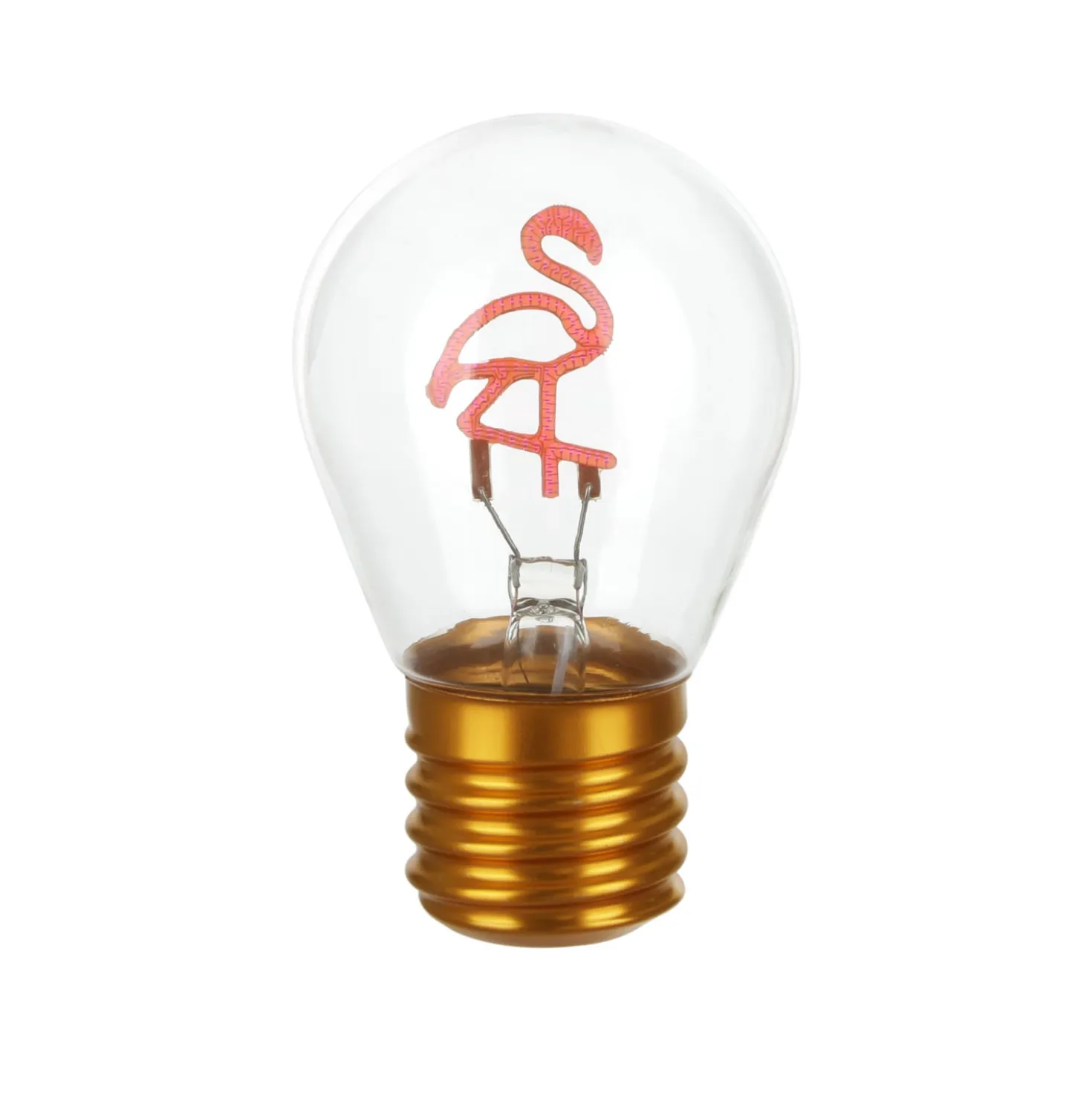 Lampadina fenicottero LED decorativa e ricaricabile