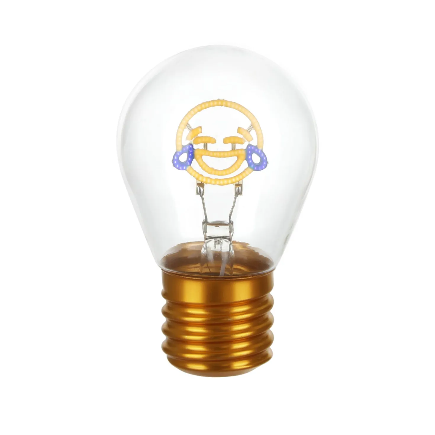Lampadina risata LED decorativa e ricaricabile