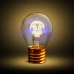 Lampadina risata LED decorativa e ricaricabile