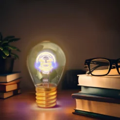 Lampadina risata LED decorativa e ricaricabile
