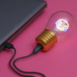 Lampadina risata LED decorativa e ricaricabile