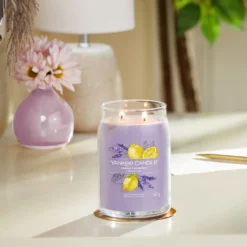 Lemon Lavender, candela in giara grande Yankee Candle