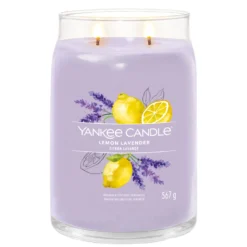 Lemon Lavender, candela in giara grande Yankee Candle