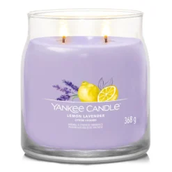 Lemon Lavender, candela in giara media Yankee Candle