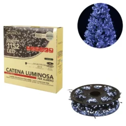 Luci albero di Natale 1152 miniled bianco freddo