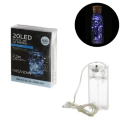 Luci di Natale 20 led 2,2 metri bianco freddo