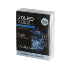 Luci di Natale 20 led 2,2 metri bianco freddo