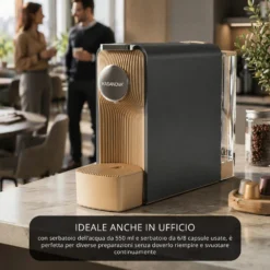 Macchina caffè antracite 1200 W compatibile Nespresso
